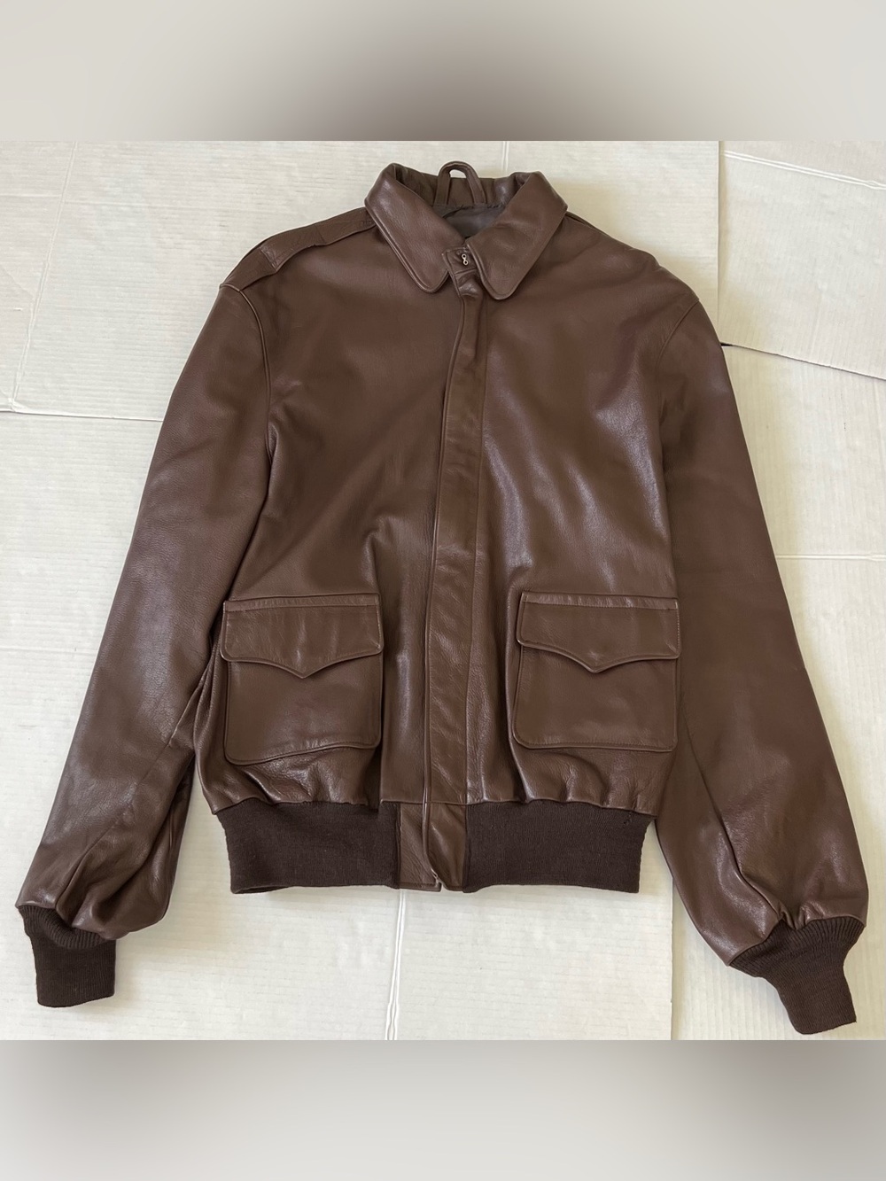 Vintage United States Air Force Army Leather Jacket Type A-2 Willis & Geiger